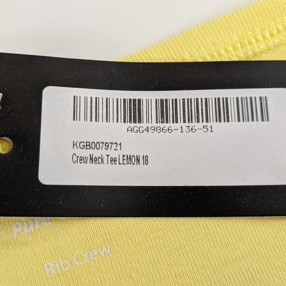 Nasty Gal Pure Cotton Crew Neck Lemon T Shirt NWT - Picture 5 of 7